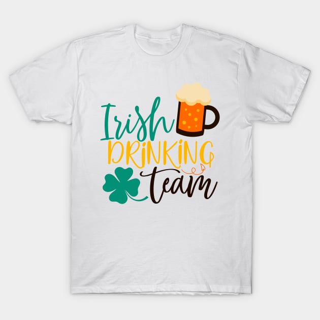 Irish Drinking Team T-Shirt by Coral Graphics